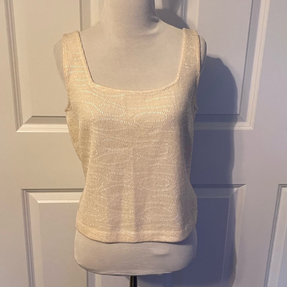 St. John sequin knit tank